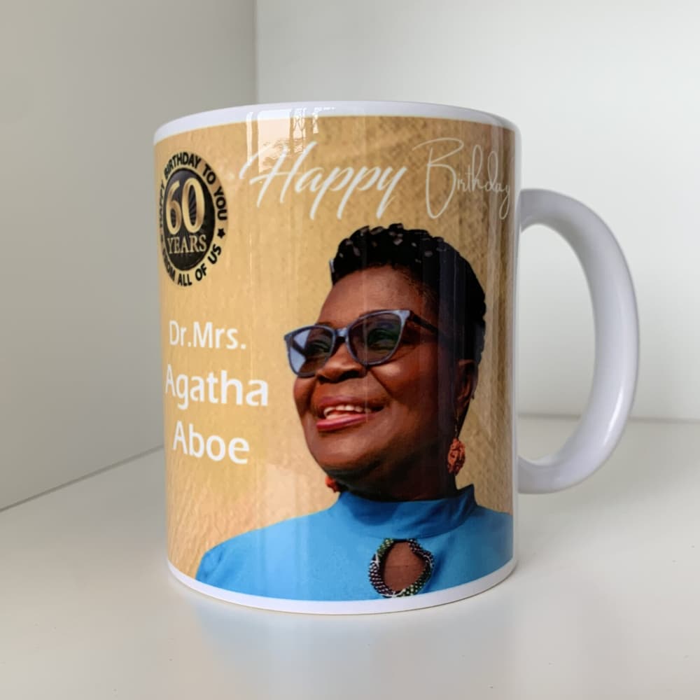 Branded printed mugs from YM Studio