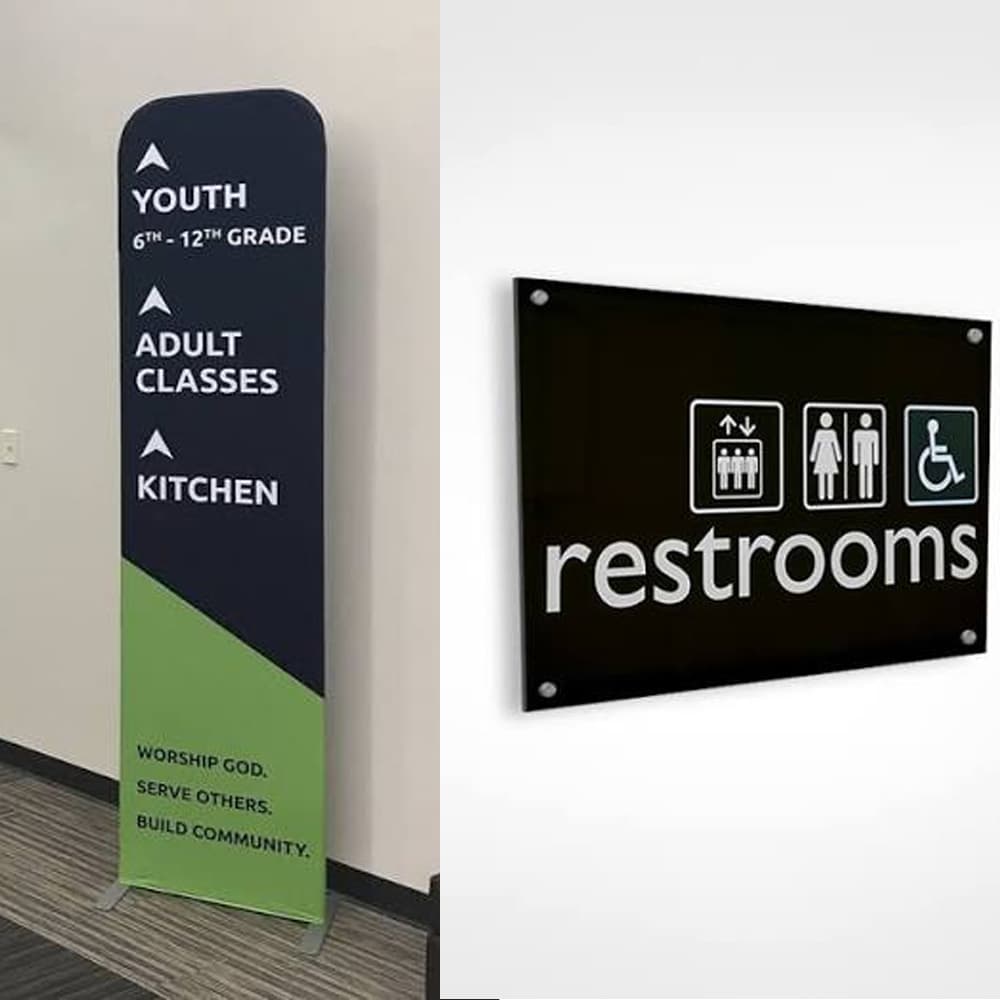 Printed signage and wayfinding from YM Studio