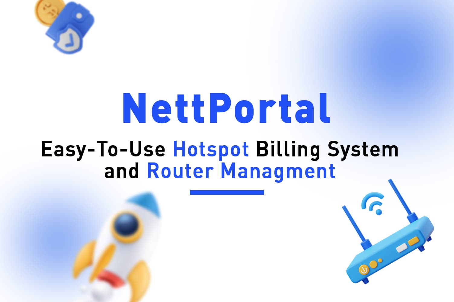 NettPortal dashboard for routers, vouchers, and ISP billing